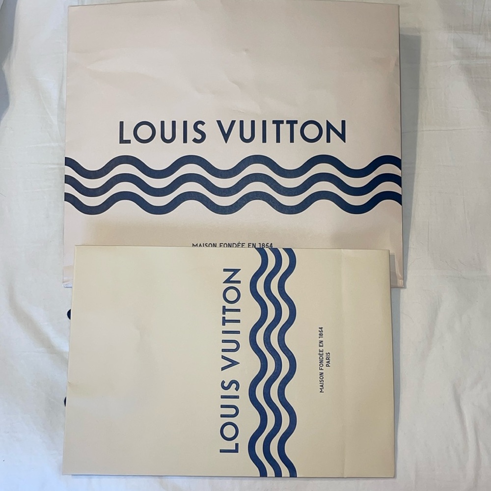 Louis Vuitton shopping bag Blue & white Nautical